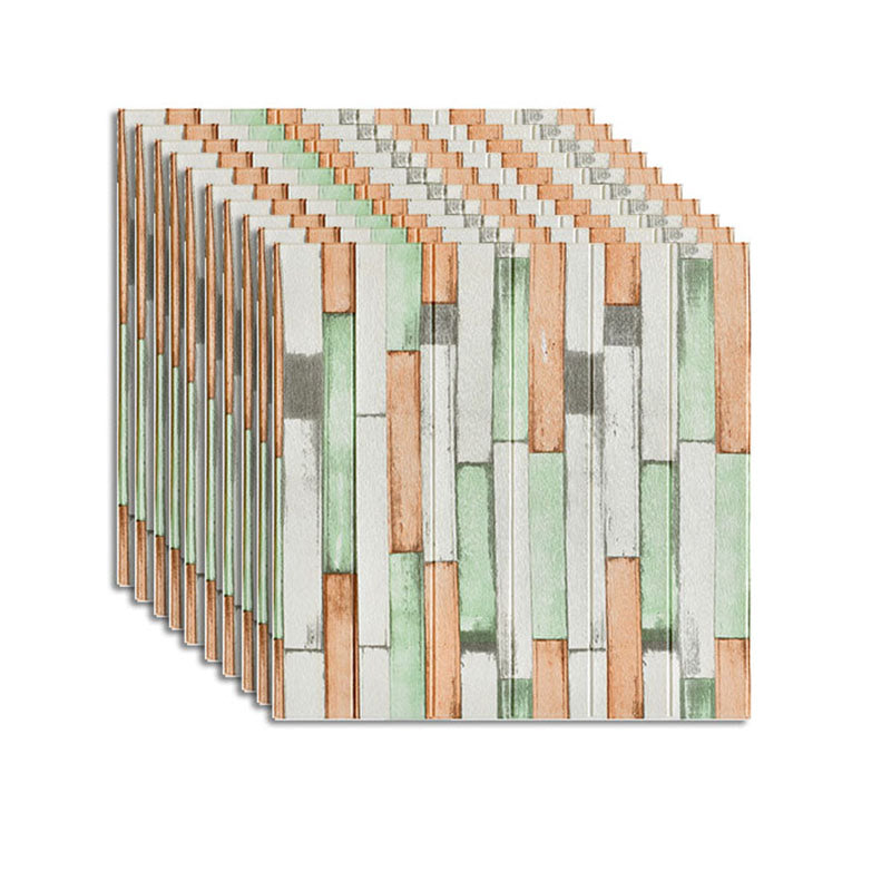 Farmhouse Wall Plank 3D Brick Bedroom and Living Room Wall Panels Set of 10