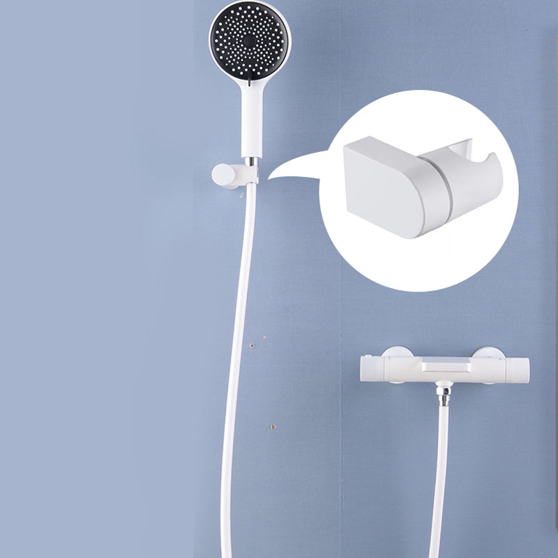 Waterfall Tub Filler Copper Wall-Mounted Double Knob Handle Tub Filler with Handshower