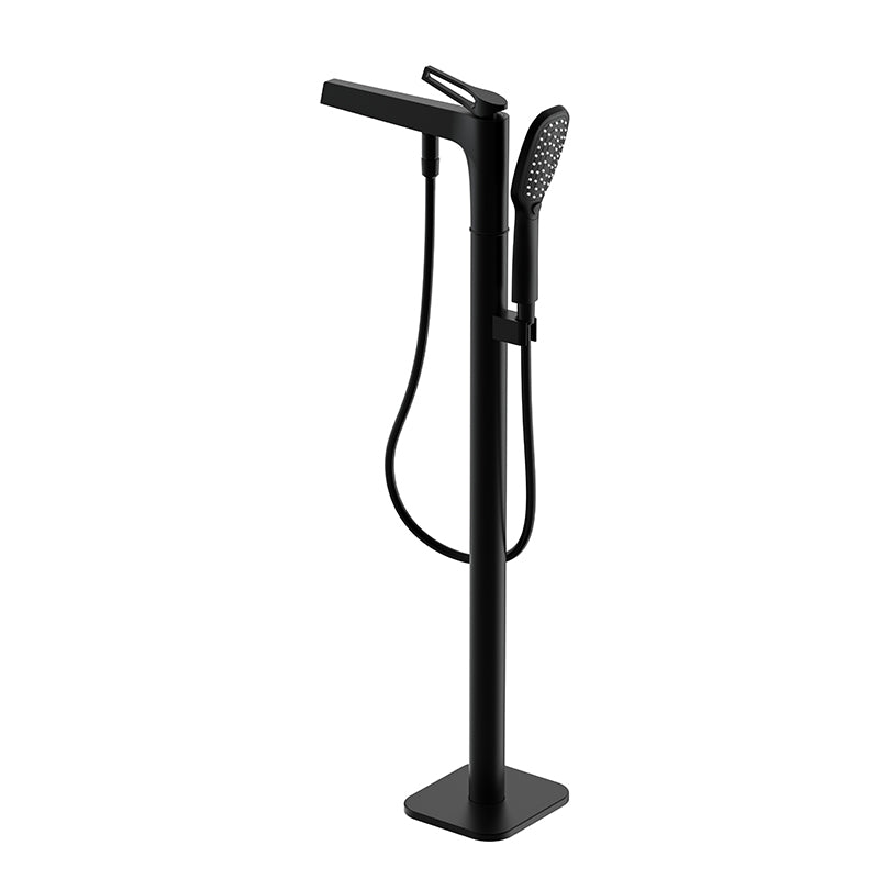 Bathroom Faucet Floor Standing Handheld Shower Head Rod Handle Faucet