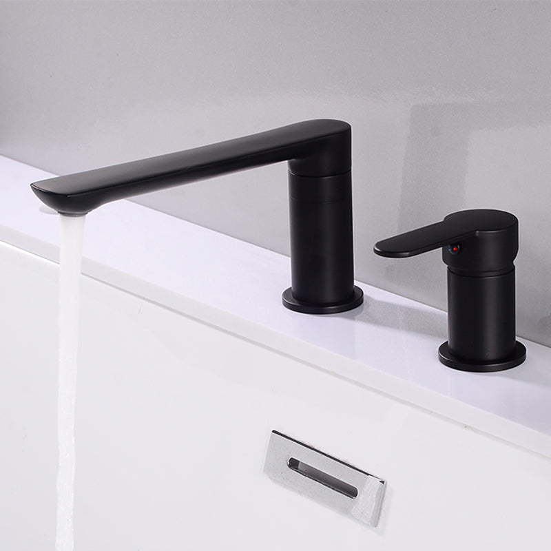 Bathroom Faucet Rod Handle Temperature Control Bathtub Faucet
