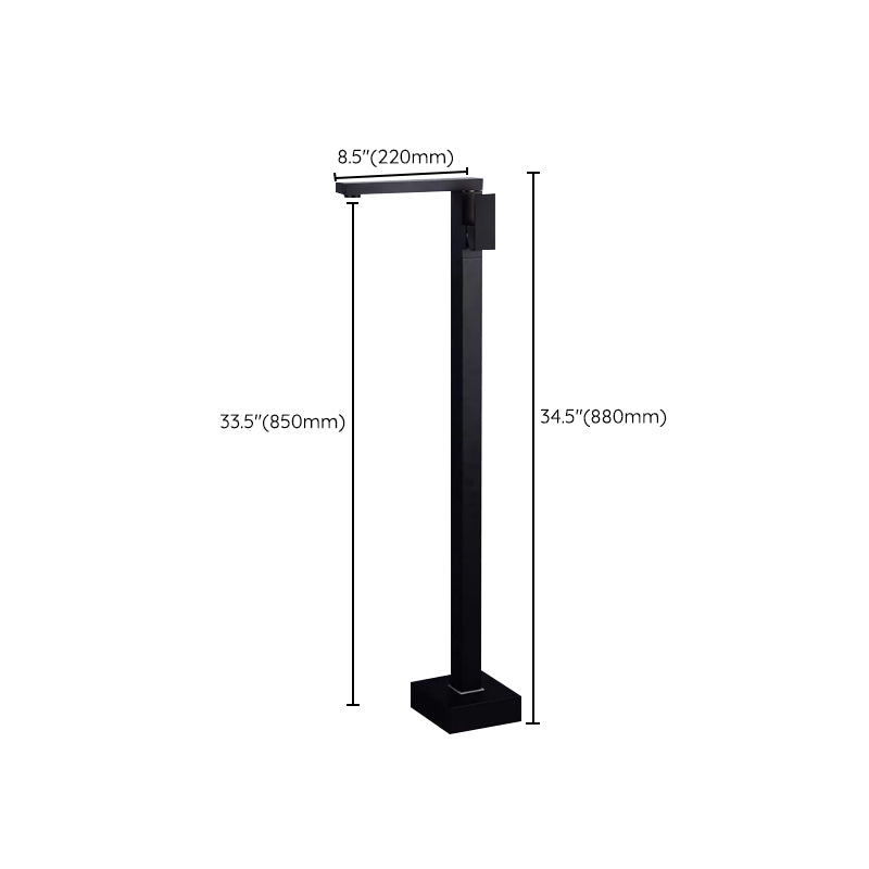 Modern Bathroom Faucet Floor Mounted Rod Handle Bathtub Faucet