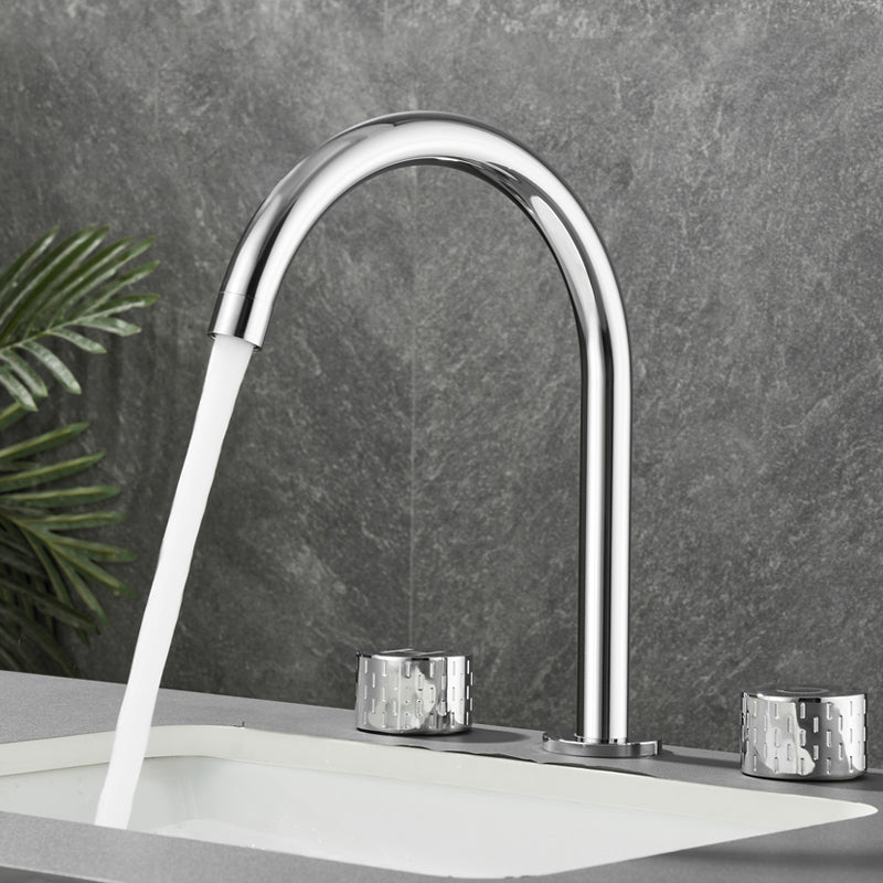 Modern Bathroom Faucet Two Handle Temperature Control Bathtub Faucet