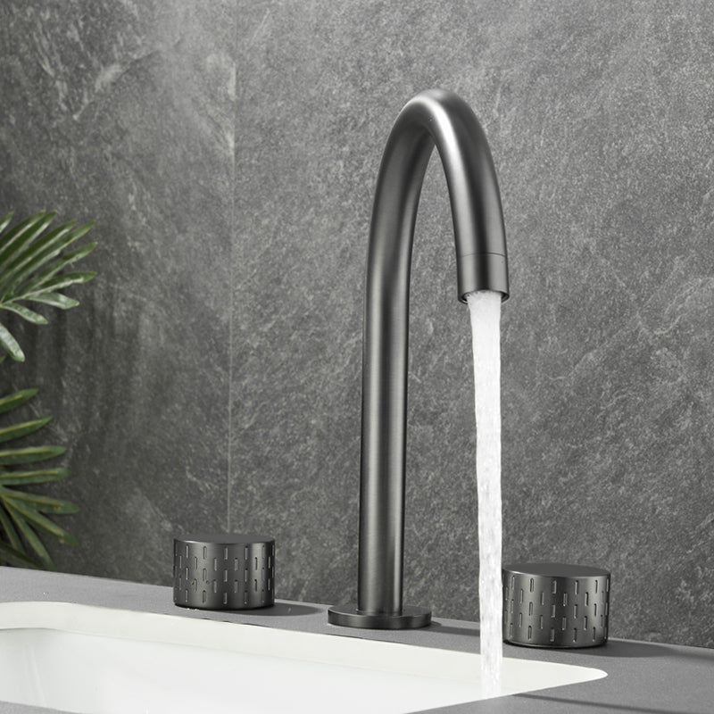 Modern Bathroom Faucet Two Handle Temperature Control Bathtub Faucet