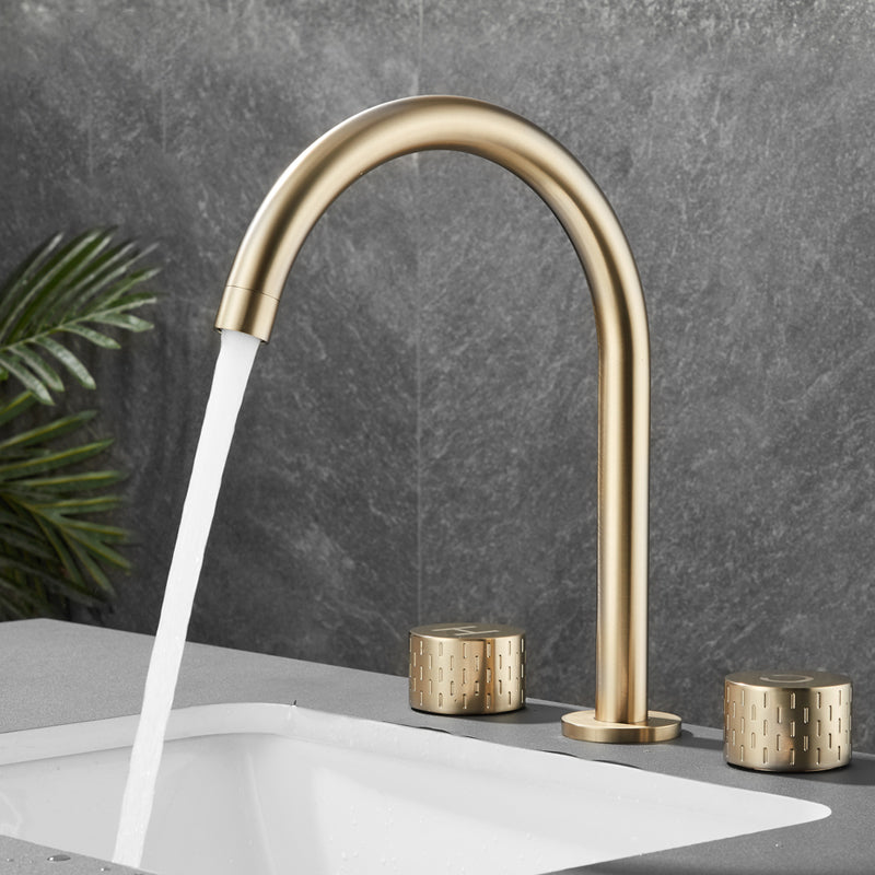 Modern Bathroom Faucet Two Handle Temperature Control Bathtub Faucet