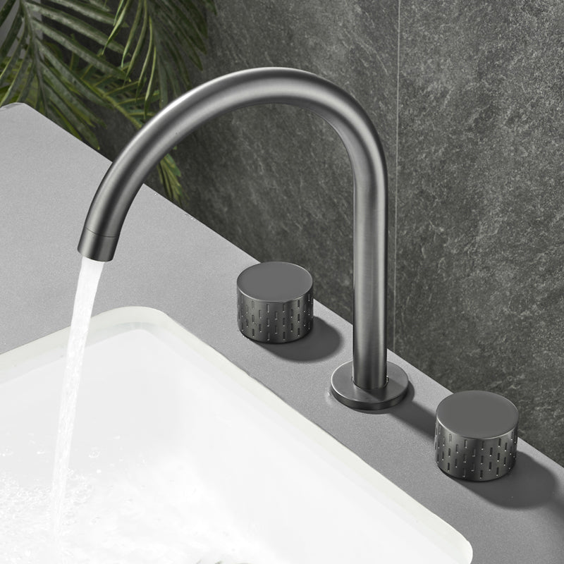 Modern Bathroom Faucet Two Handle Temperature Control Bathtub Faucet