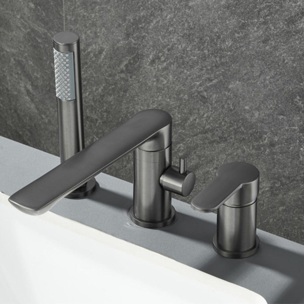 Modern Bathroom Faucet Two Handle Temperature Control Bathtub Faucet