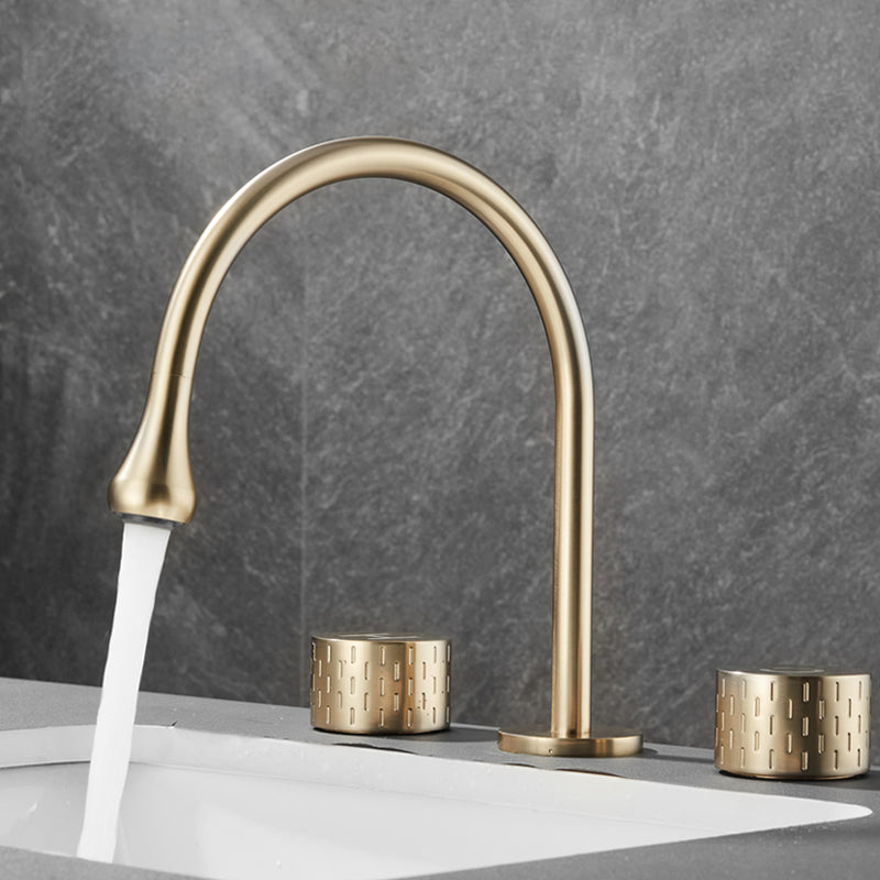 Modern Bathroom Faucet Two Handle Temperature Control Bathtub Faucet