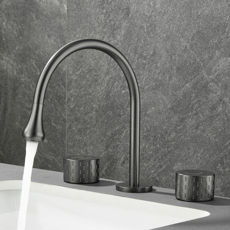Modern Bathroom Faucet Two Handle Temperature Control Bathtub Faucet