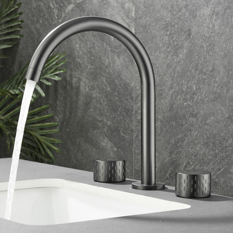 Modern Bathroom Faucet Two Handle Temperature Control Bathtub Faucet