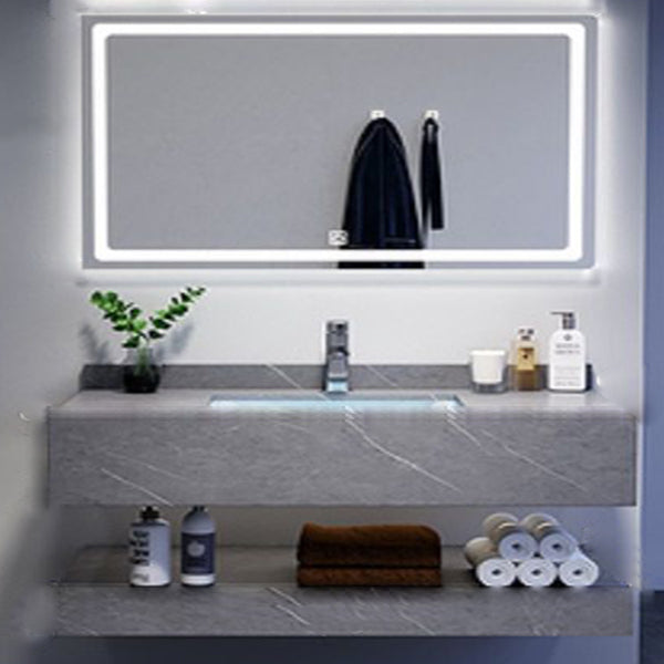 Modern Sink Vanity Wall Mounted Standard Bathroom Vanity with Mirror