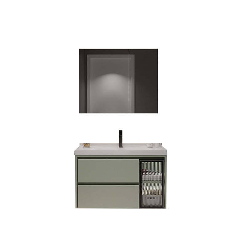Contemporary Vanity Sink Wall-Mounted Bathroom Vanity Cabinet with Drawers