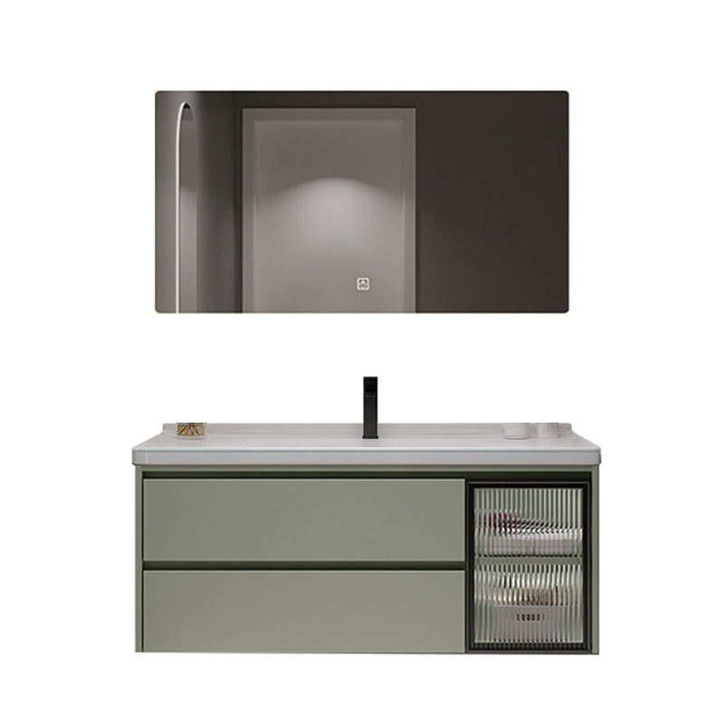 Contemporary Vanity Sink Wall-Mounted Bathroom Vanity Cabinet with Drawers