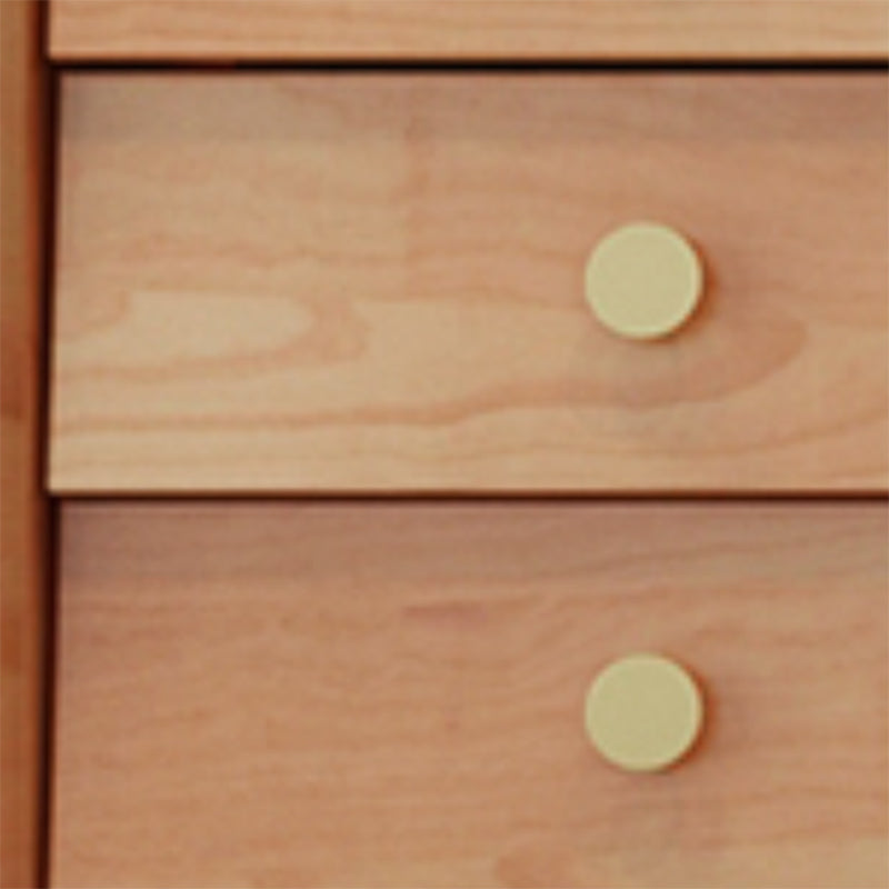 Ultra-Modern Double Dresser Horizontal Solid Wood Storage Chest Dresser for Bedroom