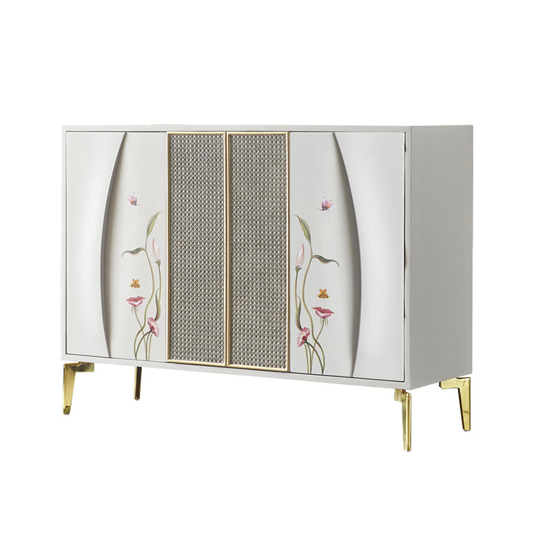 Classic Glam Horizontal Combo Dresser Wood Storage Chest Dresser for Bedroom