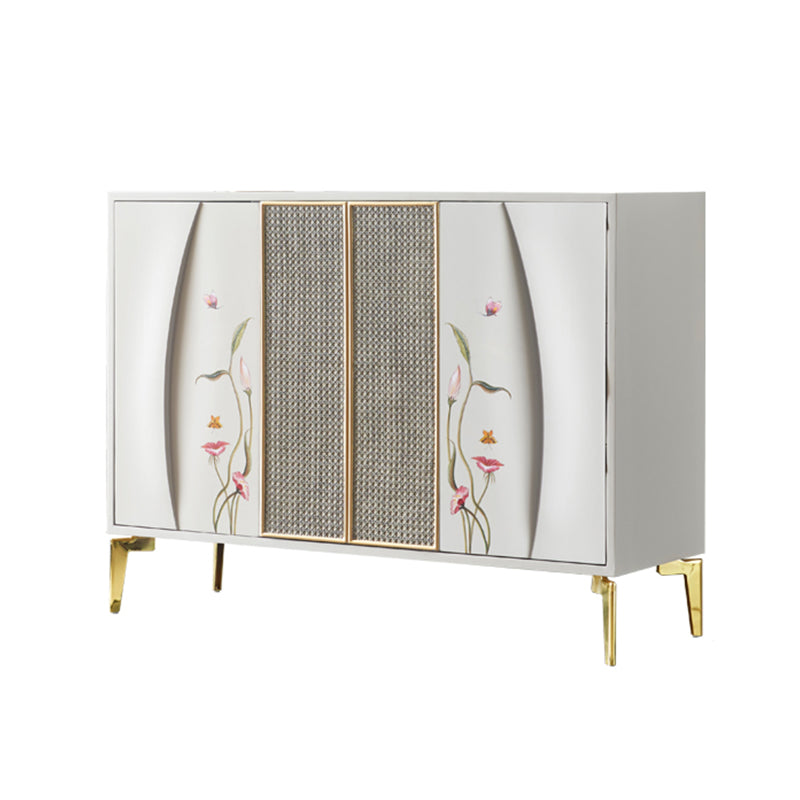 Classic Glam Horizontal Combo Dresser Wood Storage Chest Dresser for Bedroom