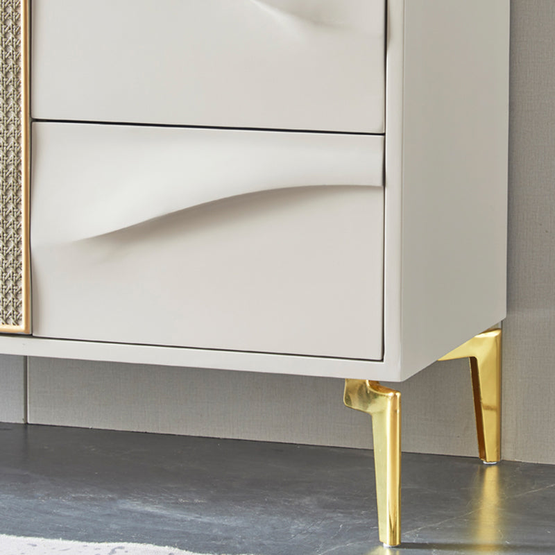 Classic Glam Horizontal Combo Dresser Wood Storage Chest Dresser for Bedroom