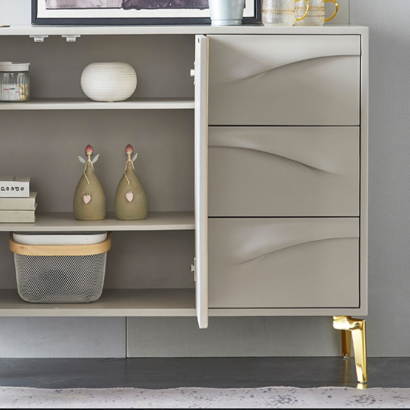 Classic Glam Horizontal Combo Dresser Wood Storage Chest Dresser for Bedroom