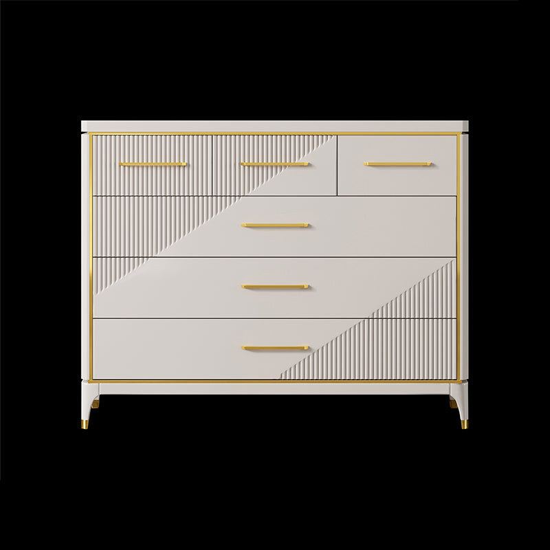 Classic Glam Double Dresser Birch Storage Chest with Drawers for Bedroom