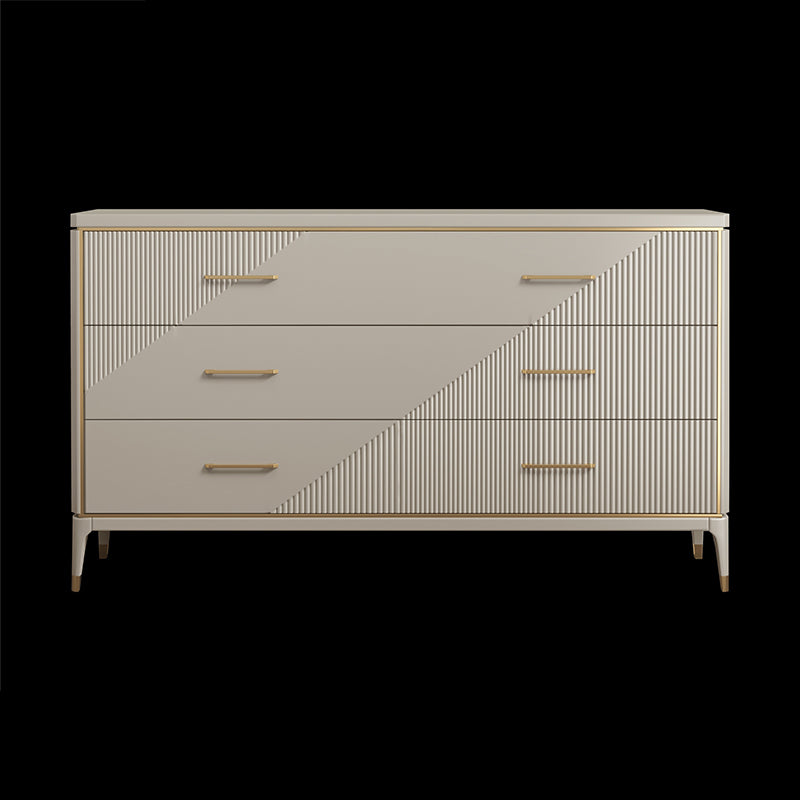 Classic Glam Double Dresser Birch Storage Chest with Drawers for Bedroom