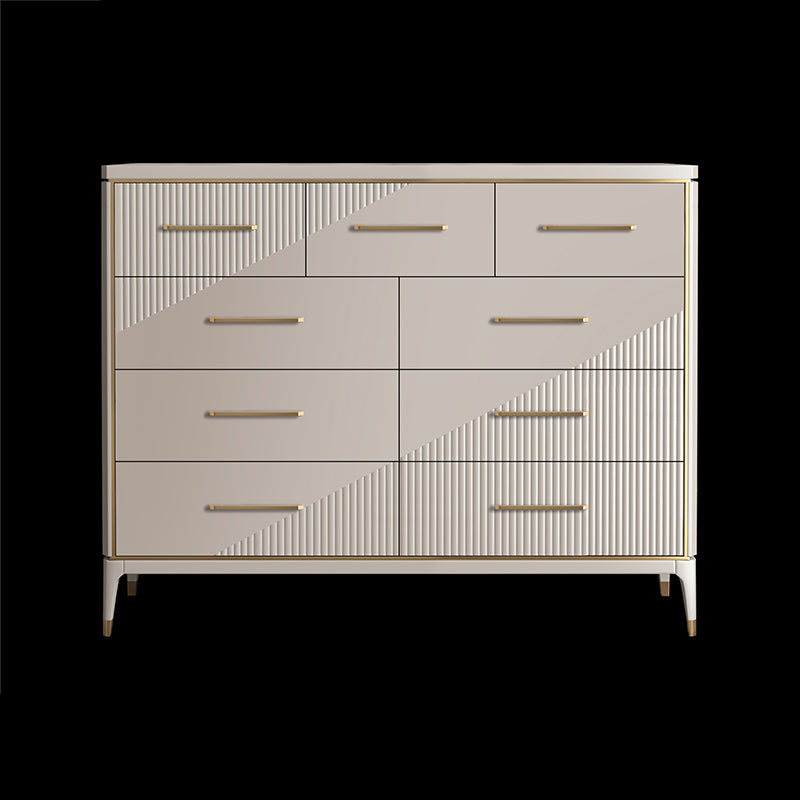 Classic Glam Double Dresser Birch Storage Chest with Drawers for Bedroom