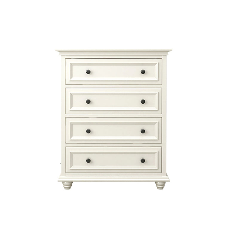 Traditional Storage Chest Solid Wood White Dresser , 23.33-inch Width