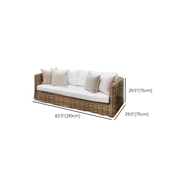 Rattan Patio Sofa UV Resistant Patio Sofa Set, Water Resistant