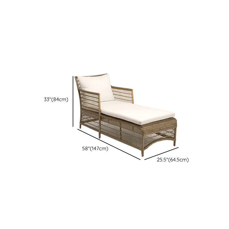 Tropical Rattan Patio Sofa Water Resistant Outdoor Patio Sofa