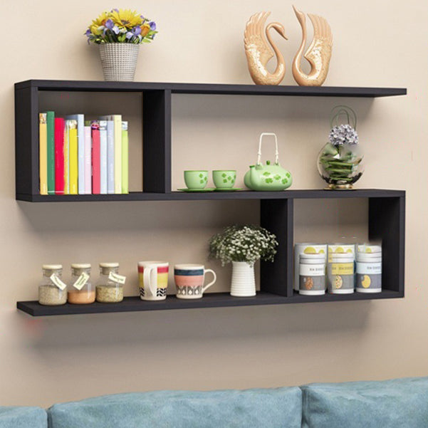Modern Wooden Shelf Bookcase Wall Mounted Shelves Included Shelf for Bedroom
