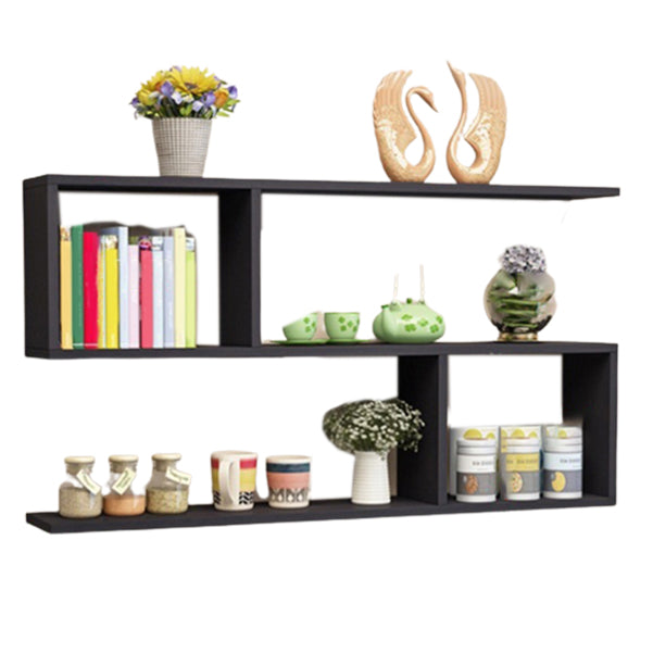 Modern Wooden Shelf Bookcase Wall Mounted Shelves Included Shelf for Bedroom