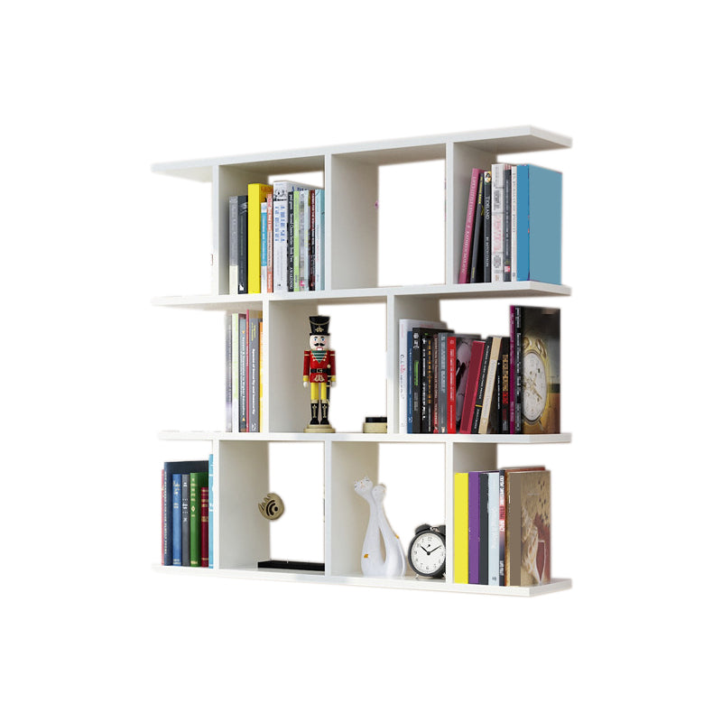 Wall Mounted Bookcase Engineered Wood Bookshelf Open Bookcase