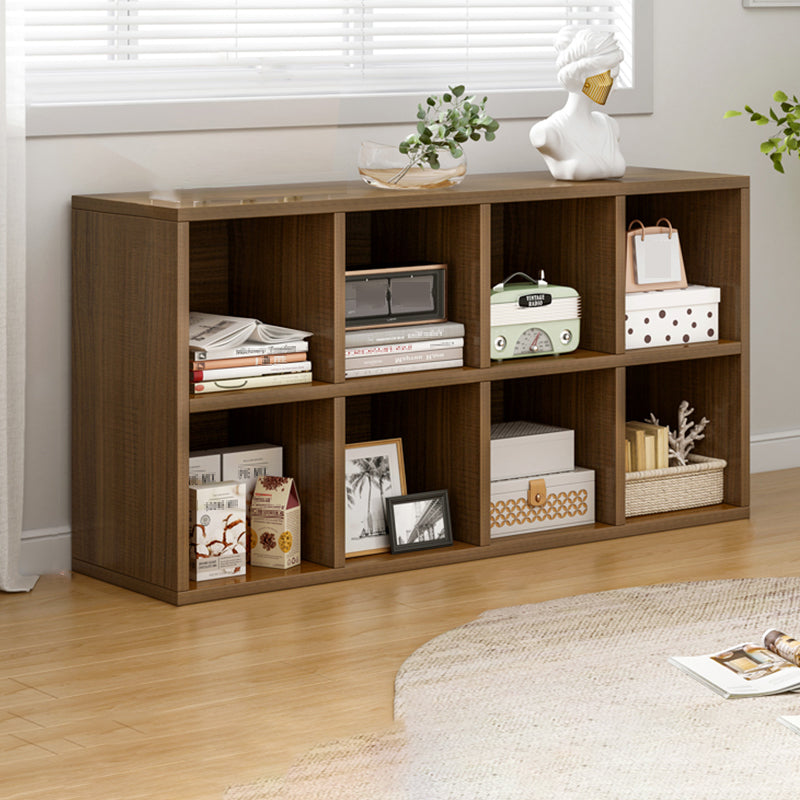 Contemporary Engineered Wood Bookshelf Standard Closed Back with Shelves