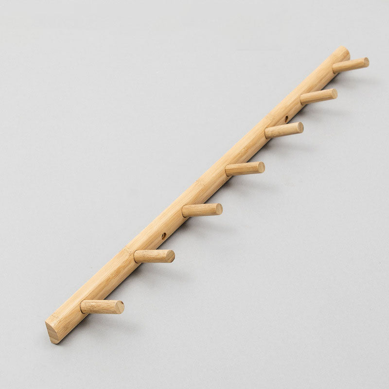 Wooden Coat Rack Contemporary Style Home Wall Hanging Coat Hanger