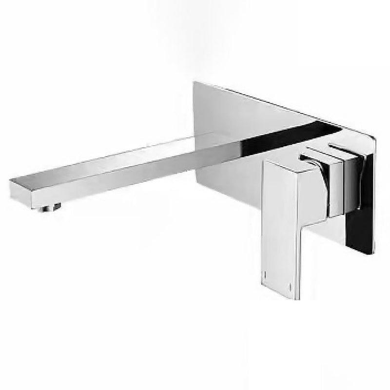 Modern Wall Mounted Faucets Copper Widespread Wall Mounted Bathroom Sink Faucet