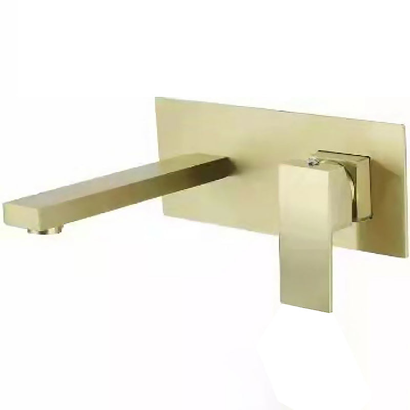 Modern Wall Mounted Faucets Copper Widespread Wall Mounted Bathroom Sink Faucet