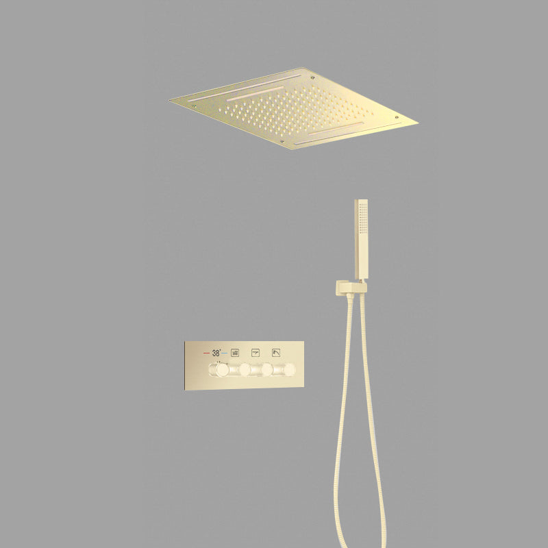 Modern Shower Trim Brass Temperature Control Ceiling Mounted Shower System