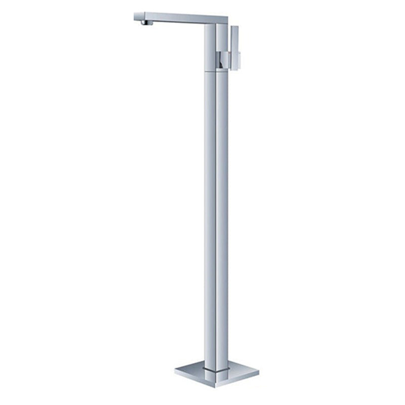 Modern Floor Mounted Metal Freestanding Tub Filler Freestanding High Arc Tub Faucet Set