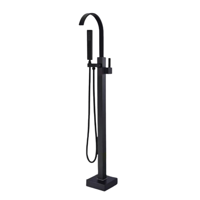 Floor Mounted Metal Freestanding Tub Filler Rotatable Freestanding Bathtub Faucet