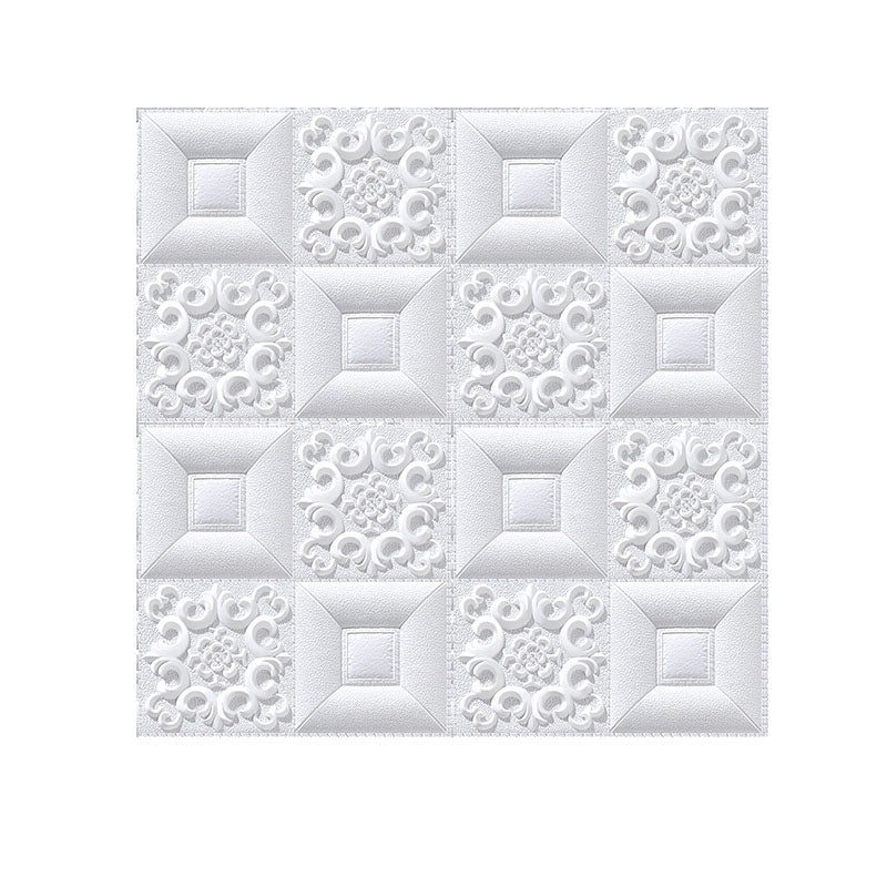 Modern Tin Backsplash Paneling Smooth Wall Ceiling XPE Cotton Set of 1