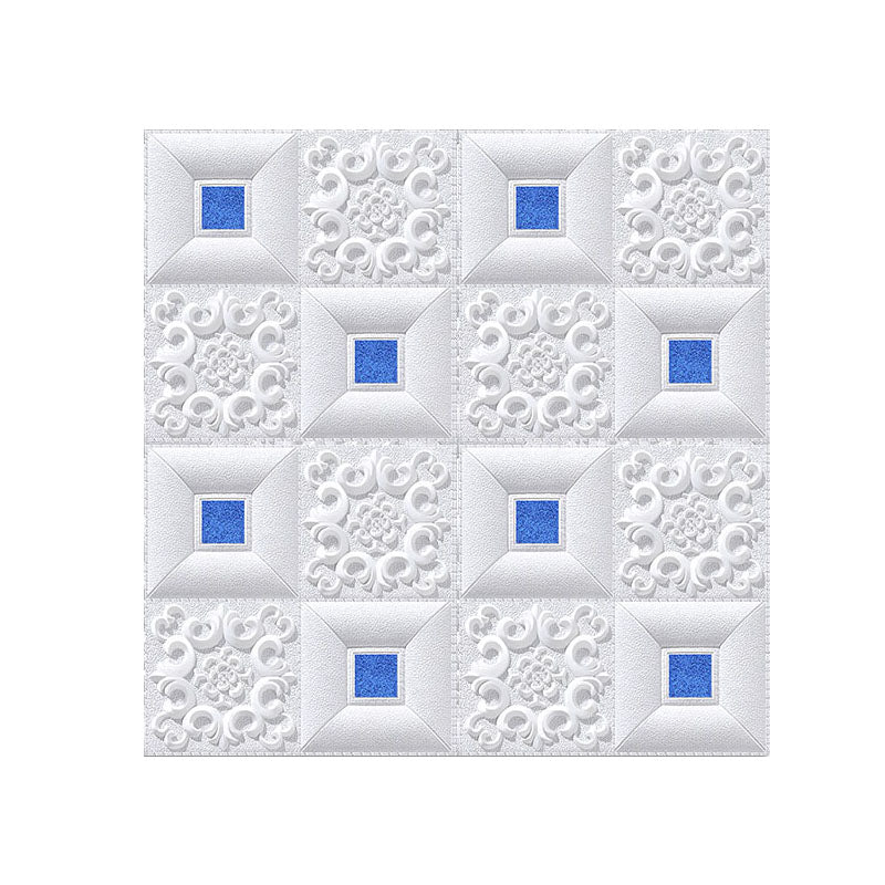 Modern Tin Backsplash Paneling Smooth Wall Ceiling XPE Cotton Set of 1