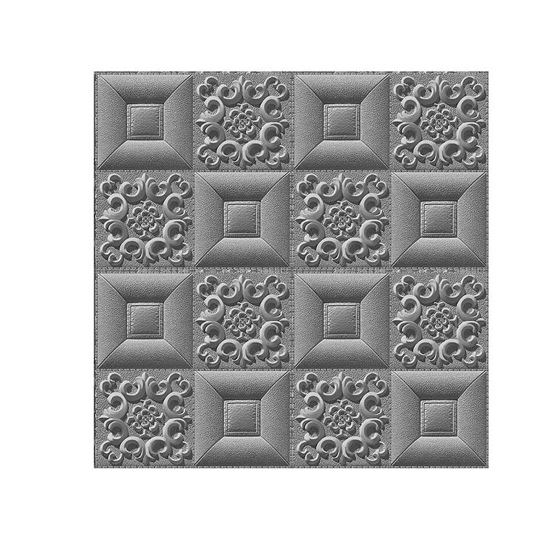 Modern Tin Backsplash Paneling Smooth Wall Ceiling XPE Cotton Set of 1