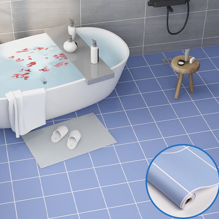 Modern Vinyl Floor Planks Peel & Stick Lattice Printed PVC Flooring