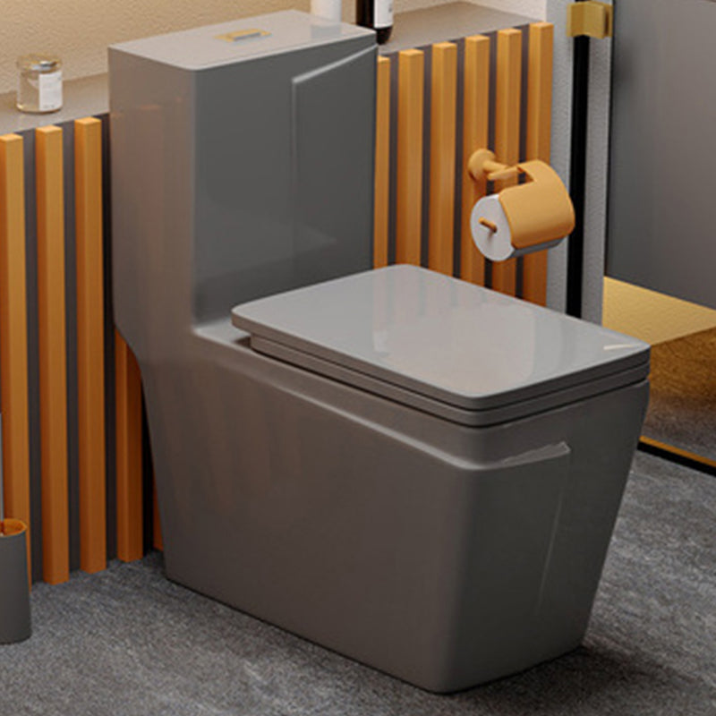 Traditional Floor Mount Flush Toilet 1-Piece Urine Toilet for Bathroom