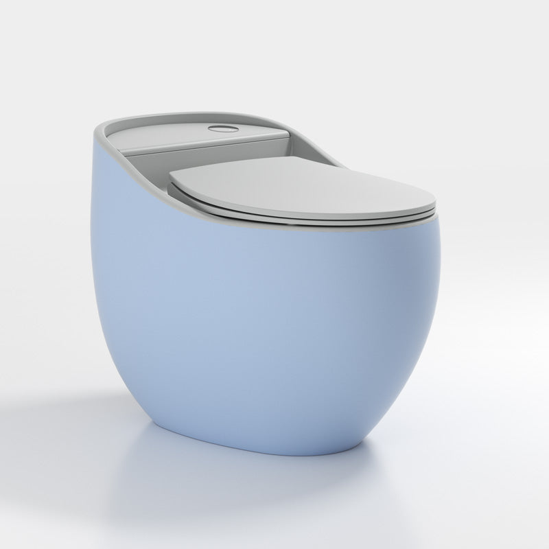 Modern Round Flush Toilet Floor Mounted Porcelain All-In-One Urine Toilet