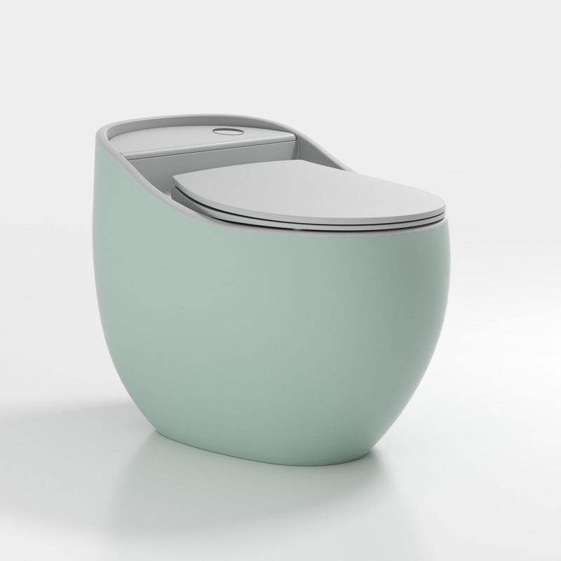 Modern Round Flush Toilet Floor Mounted Porcelain All-In-One Urine Toilet