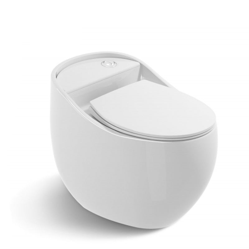 Modern Round Flush Toilet Floor Mounted Porcelain All-In-One Urine Toilet