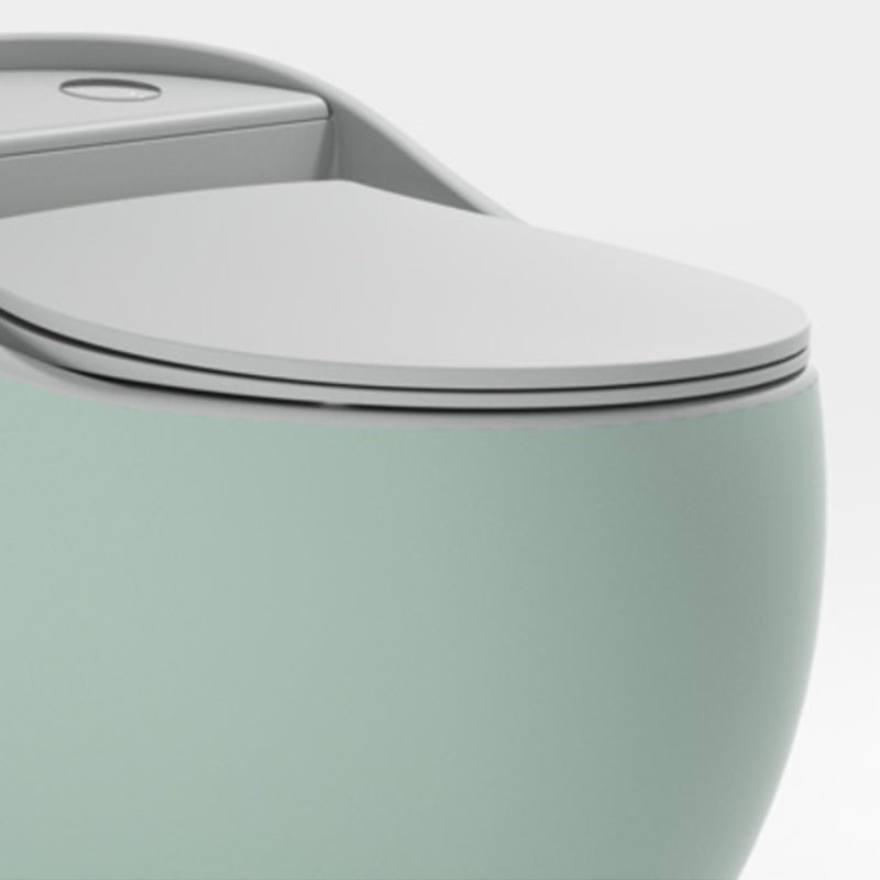 Modern Round Flush Toilet Floor Mounted Porcelain All-In-One Urine Toilet