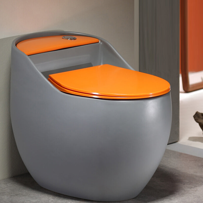 Modern All-In-One Toilet Bowl Floor Mounted Porcelain Round Urine Toilet