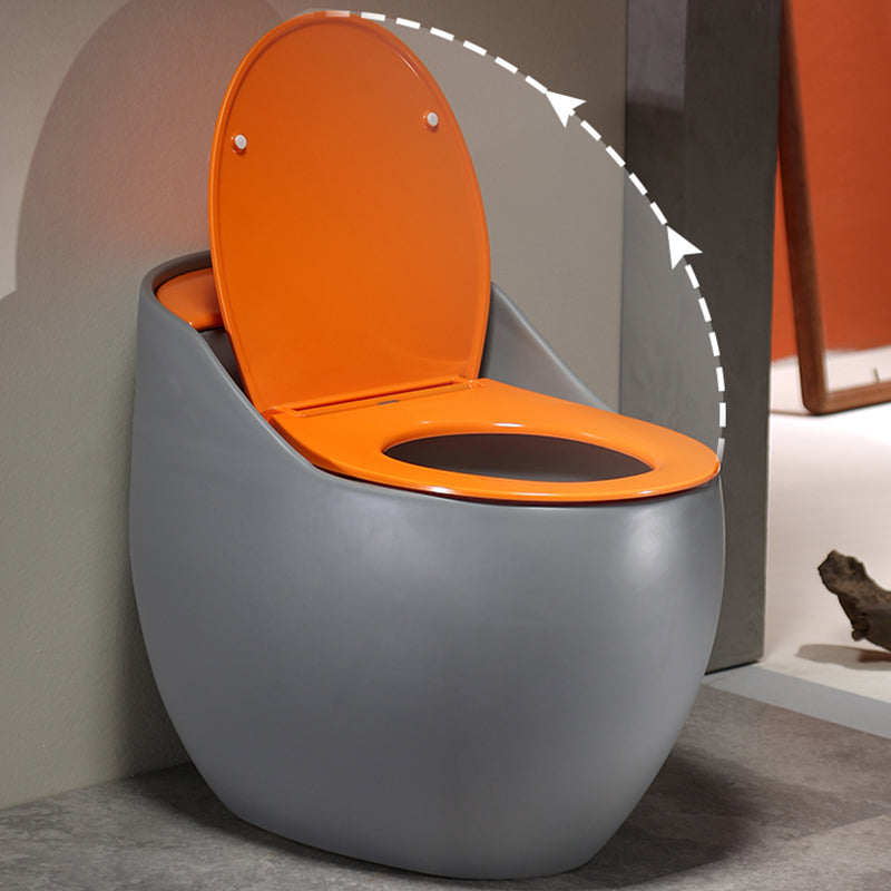 Modern All-In-One Toilet Bowl Floor Mounted Porcelain Round Urine Toilet