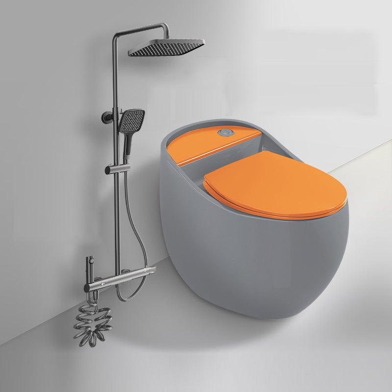 Modern All-In-One Toilet Bowl Floor Mounted Porcelain Round Urine Toilet