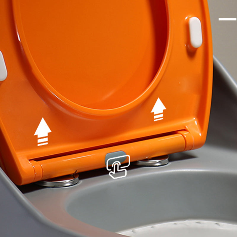 Modern All-In-One Toilet Bowl Floor Mounted Porcelain Round Urine Toilet